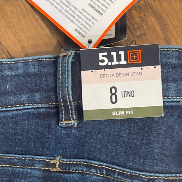 5.11 Tactical NWT Women’s BRITTA SKINNY DENIM JEAN Size 8 Long - Picture 6 of 14